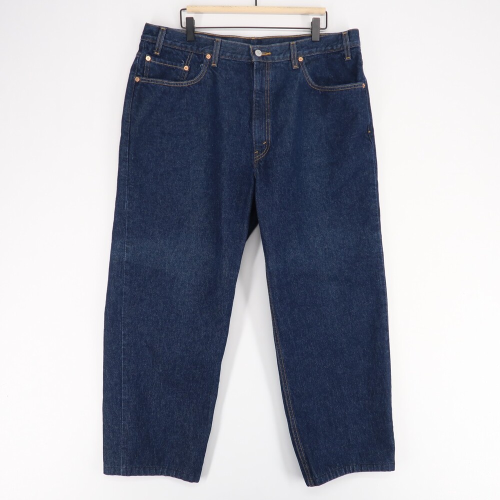 Vintage Levis 550 Jeans Mens 40x34 (38x28) Blue Relaxed Fit Tapered Leg Hemmed*